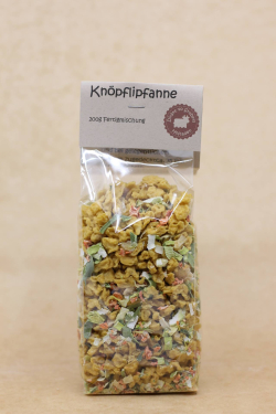 Knöpflipfanne mit Gemüse